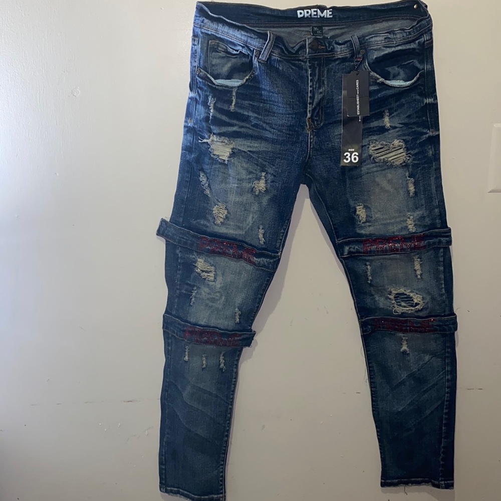 PREME Denim Distress Jeans